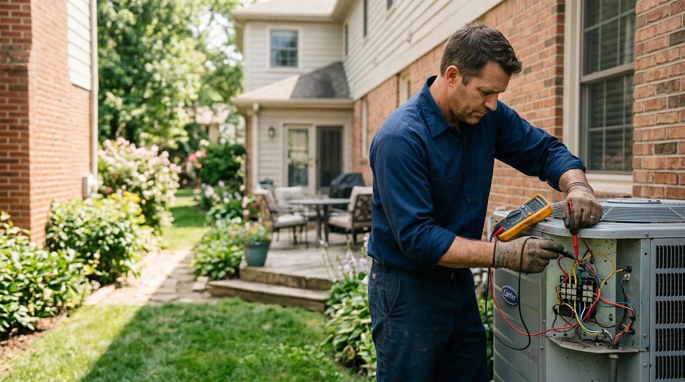 HVAC technician working near Olney, MD